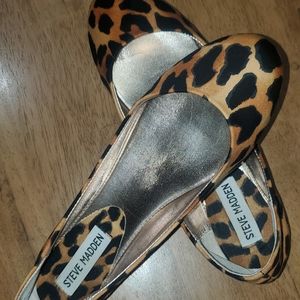 Steve Madden Leopard Print Ballet Flats
